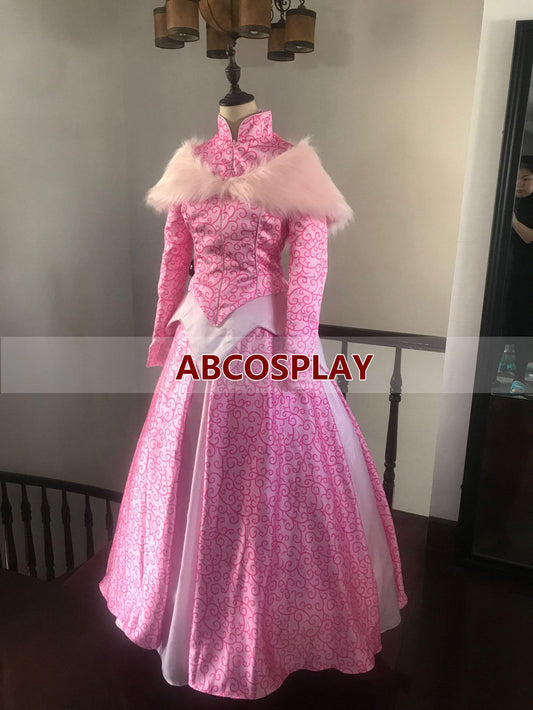 Sleeping Beauty Aurora Princess Dress Vs Collar Cosplay Costume