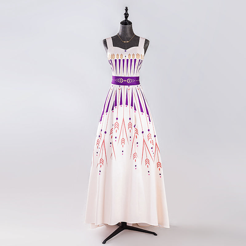 Frozen 2 Anna Cream Dress Cosplay Costume