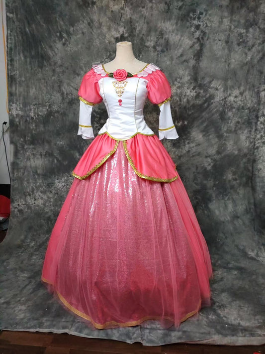 Red Anneliese Dress Cosplay Costume