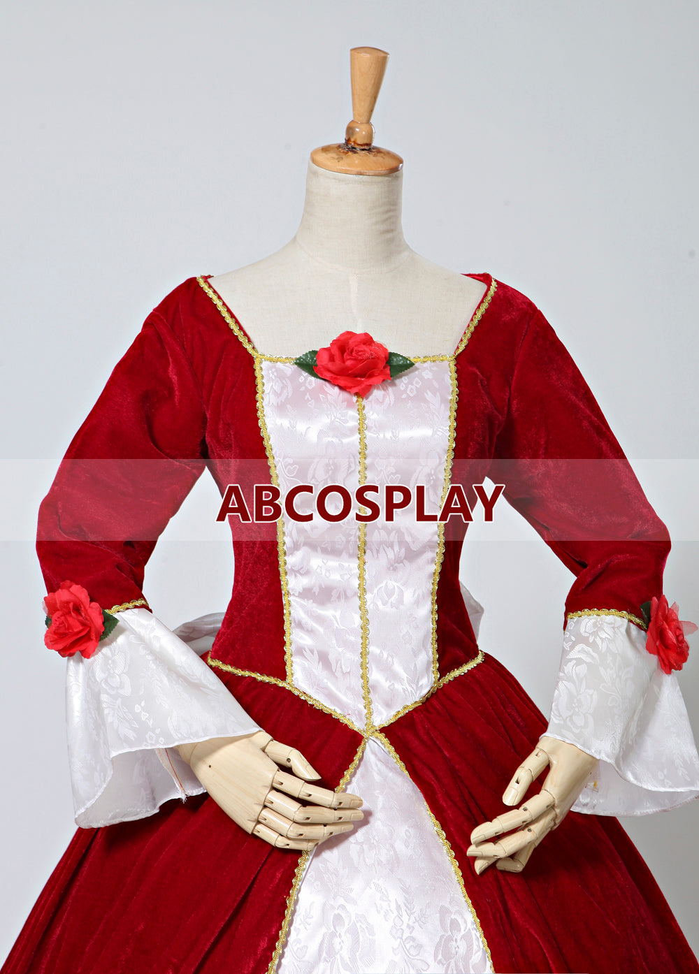 Beauty And The Beast Belle Velvet Princess Dress Cosplay Costume