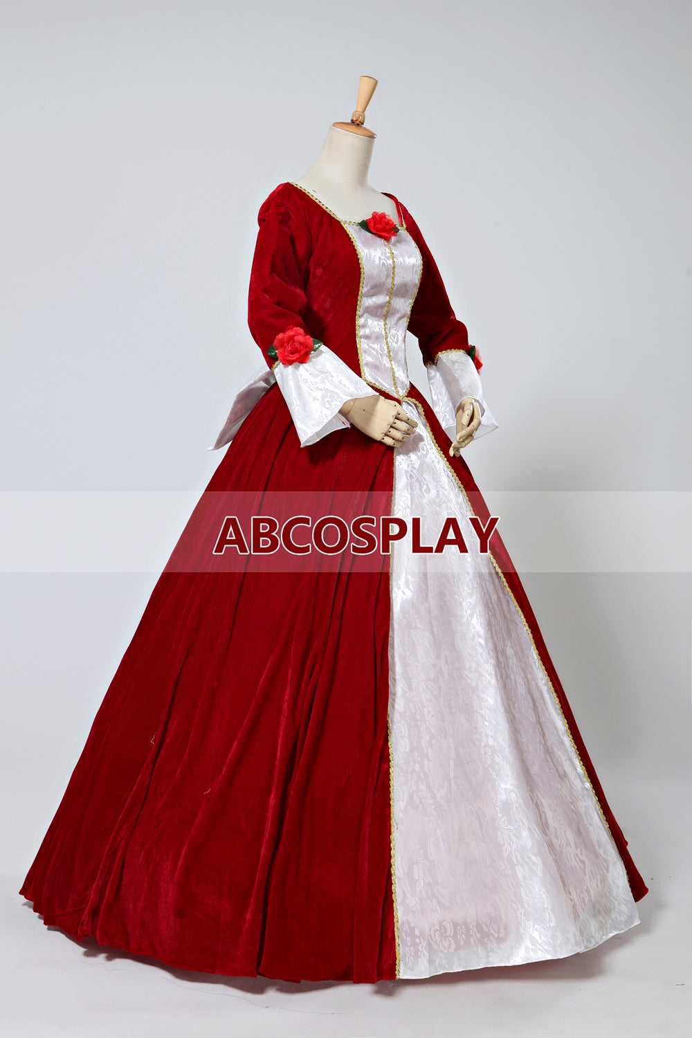 Beauty And The Beast Belle Velvet Princess Dress Cosplay Costume