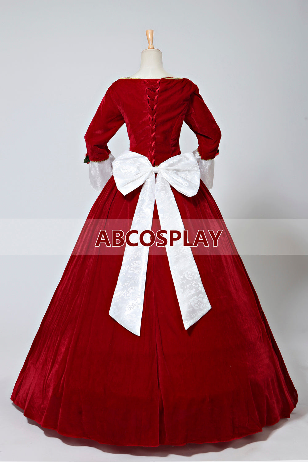 Beauty And The Beast Belle Velvet Princess Dress Cosplay Costume