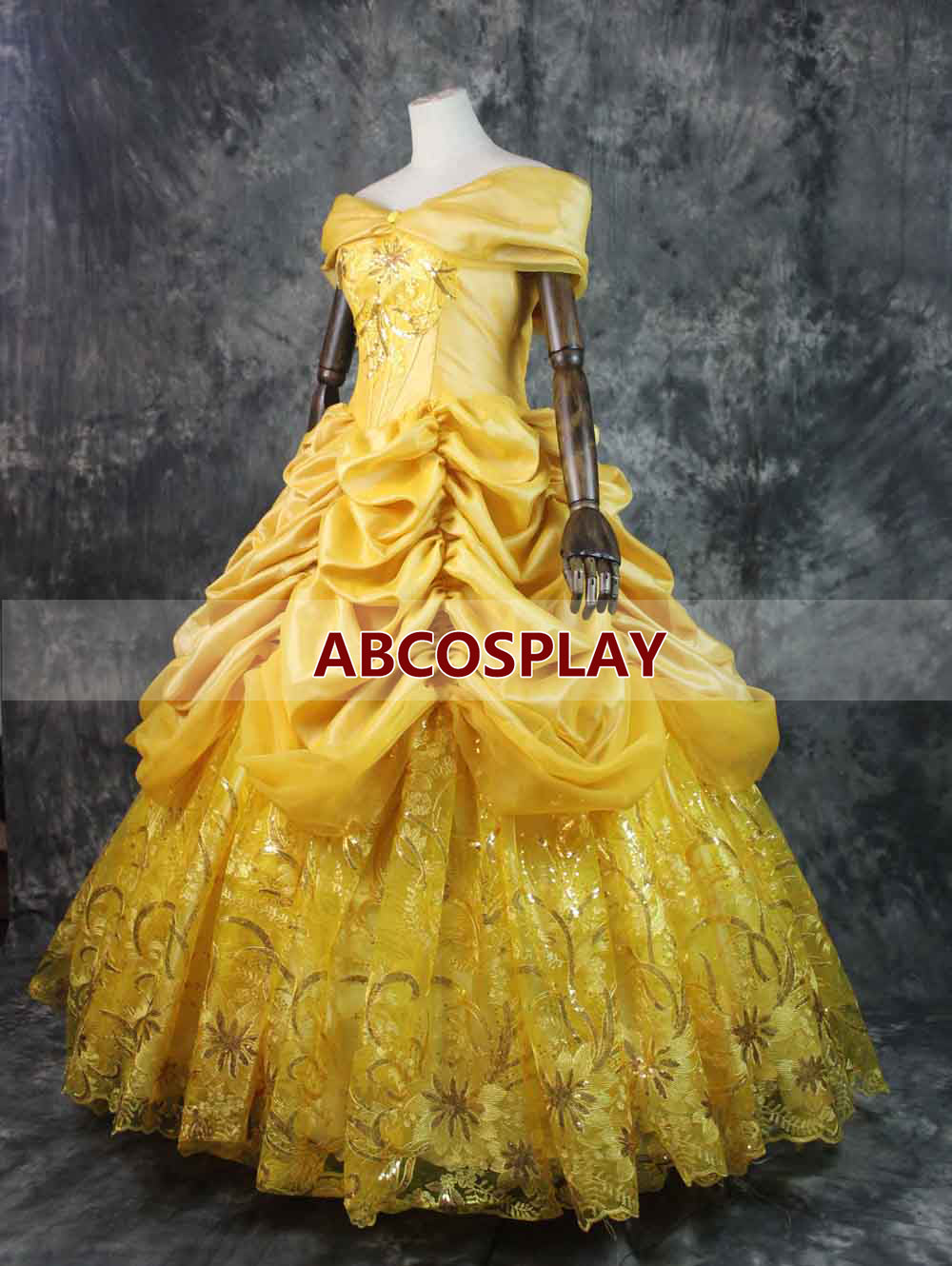 Beauty And The Beast Belle Yellow Dress Belle Princess Cosplay Costume