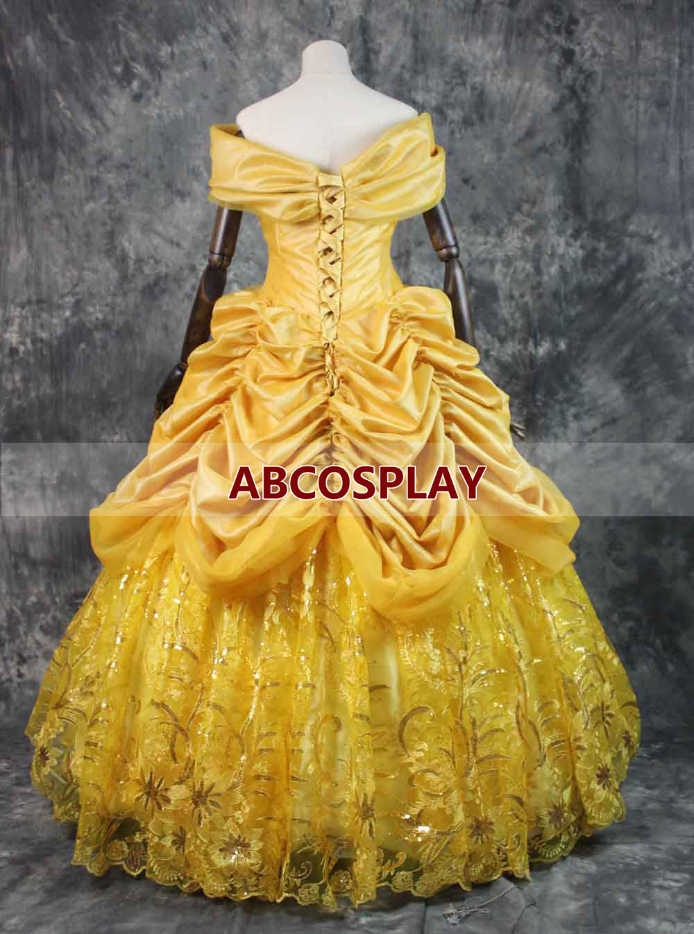 Beauty And The Beast Belle Yellow Dress Belle Princess Cosplay Costume