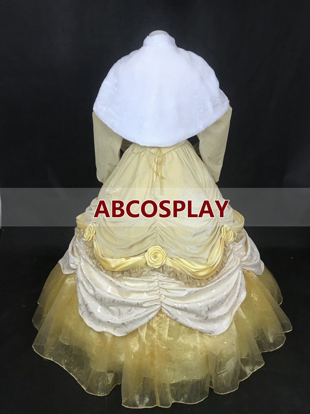 Beauty And The Beast Belle Yellow Dress Vs Cape Cosplay Costumes