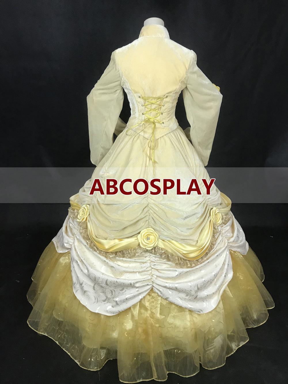 Beauty And The Beast Belle Yellow Dress Vs Cape Cosplay Costumes