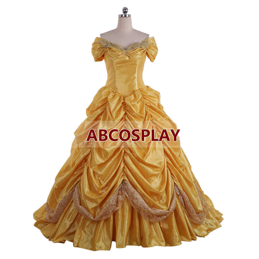 Princess Beauty and The Beast Belle Luxury Dress Cosplay Costume