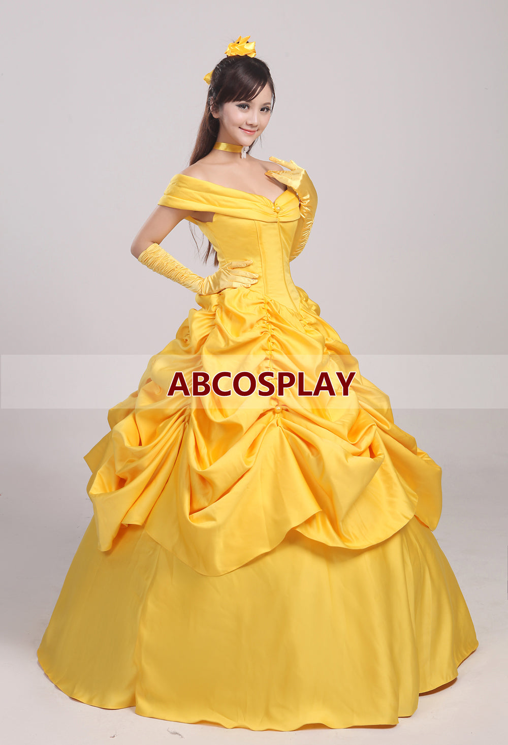 Beauty and The Beast Belle Princess Dress pearl Cosplay Costume