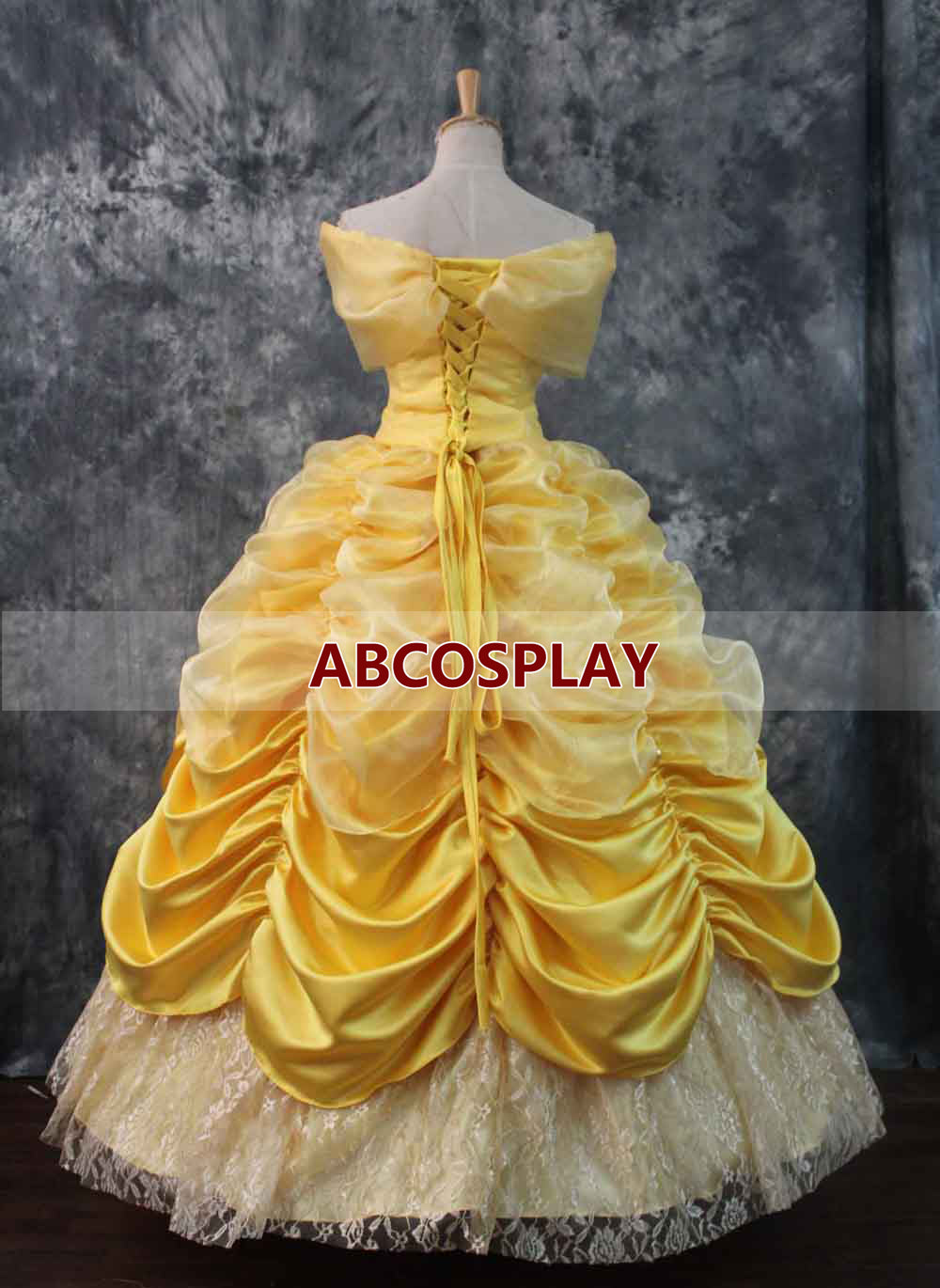 Princess Belle Dress from Beauty And The Beast Cosplay Costume