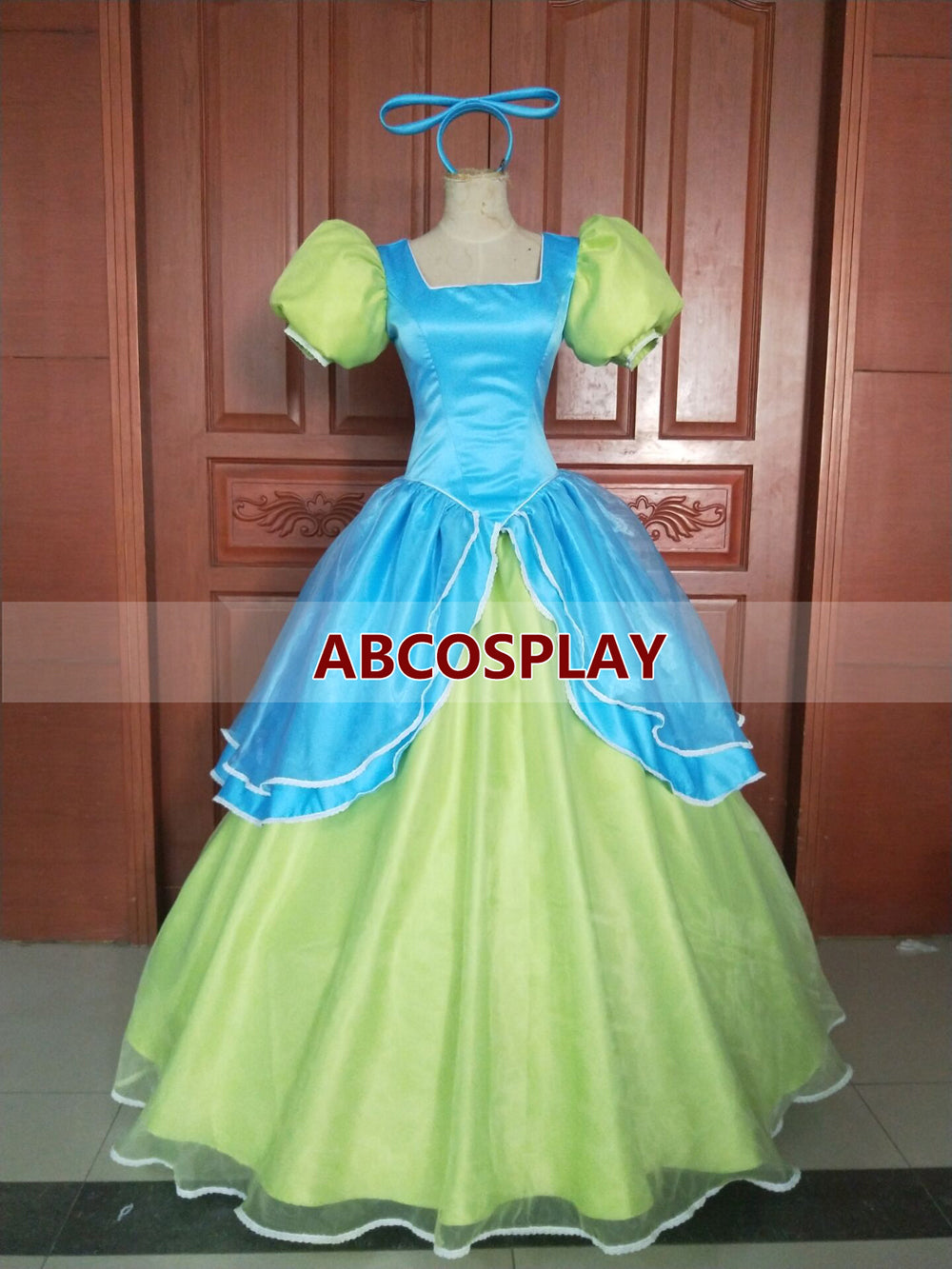 Cinderella Evil Sister Drizella Green Dress Woman Girls Cosplay Costume