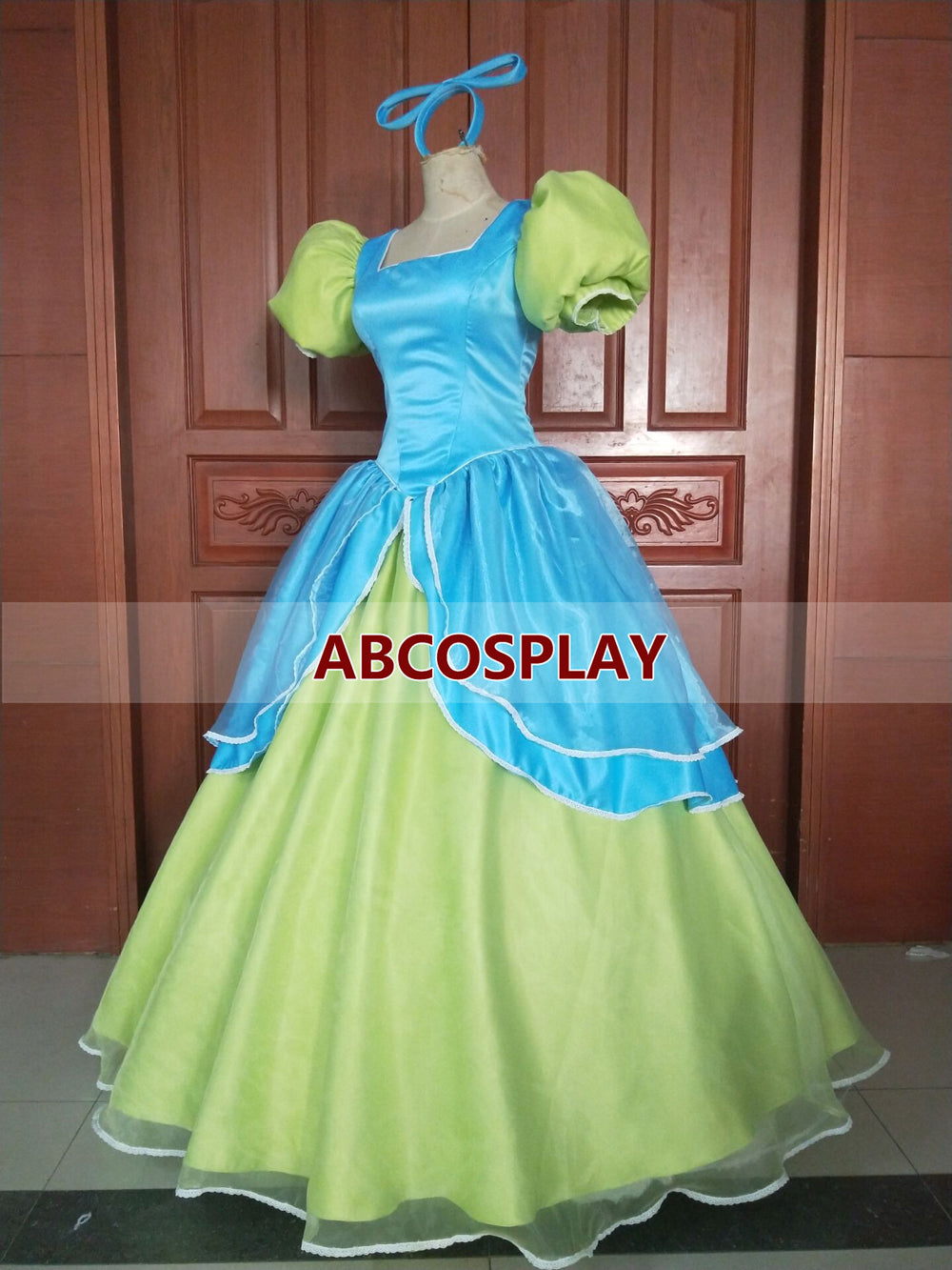 Cinderella Evil Sister Drizella Green Dress Woman Girls Cosplay Costume