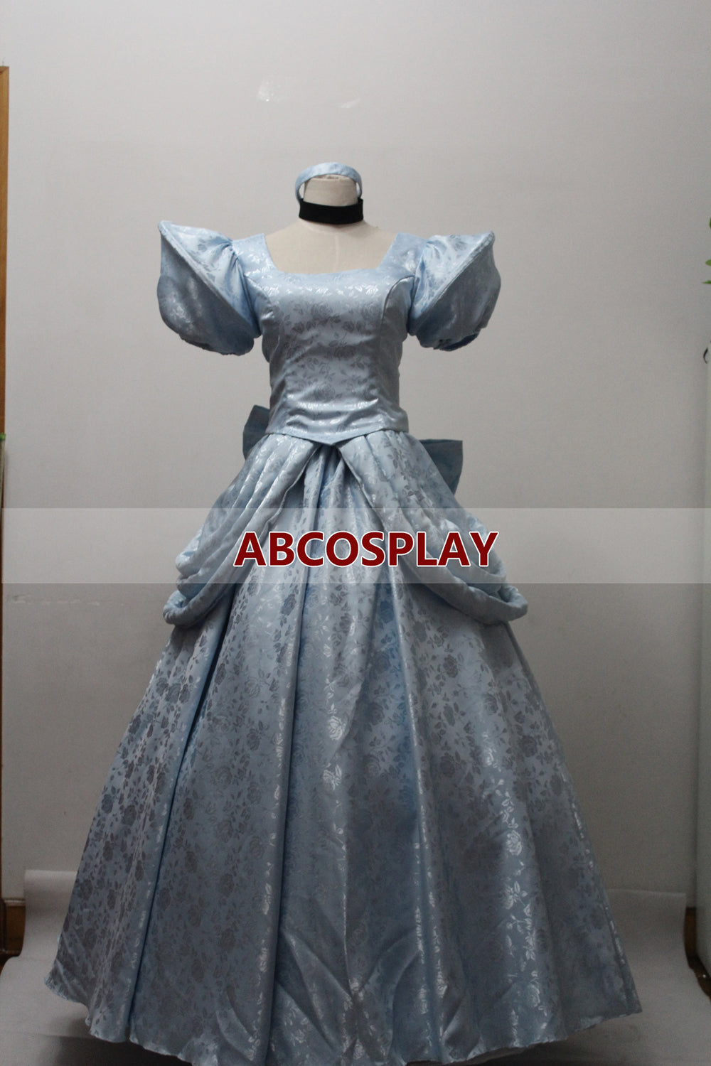Princess Cinderella Dress Brocade Satin Cosplay Costumes