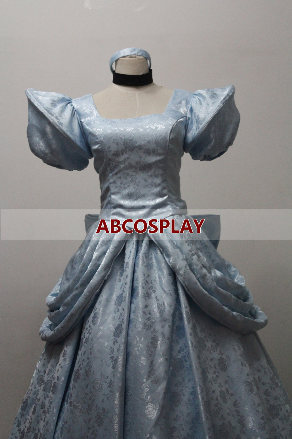 Princess Cinderella Dress Brocade Satin Cosplay Costumes