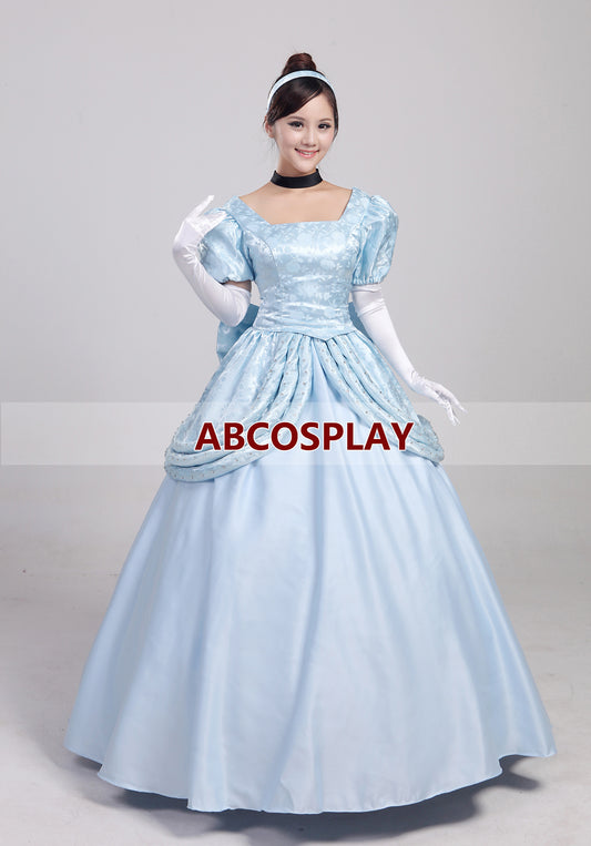 Cinderella Princess Dress Girls Adult Cosplay Costume