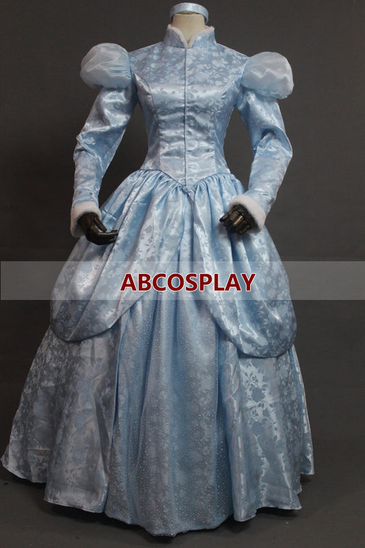 Cinderella Princess Dress Satin Cosplay Costumes