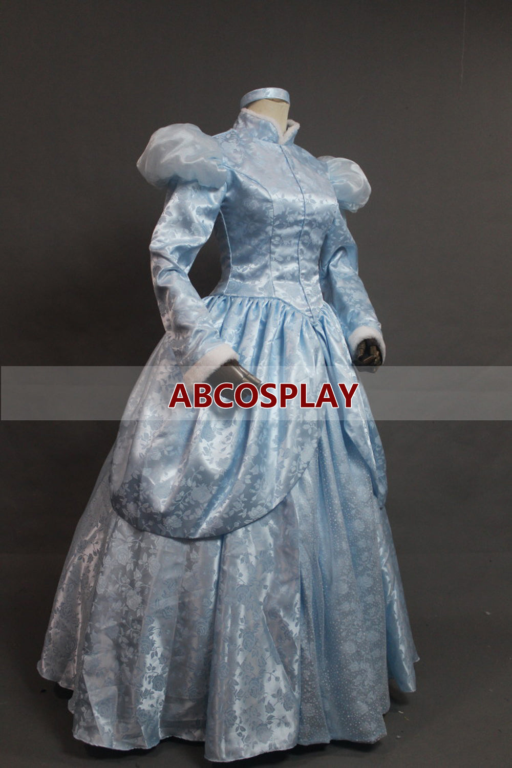 Cinderella Princess Dress Satin Cosplay Costumes