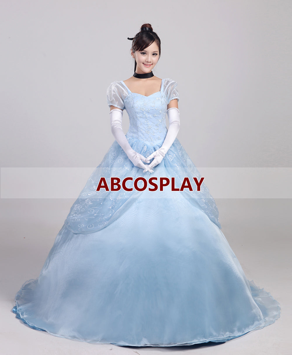 Cinderella Princess Dress Woman Adult Cosplay Costume