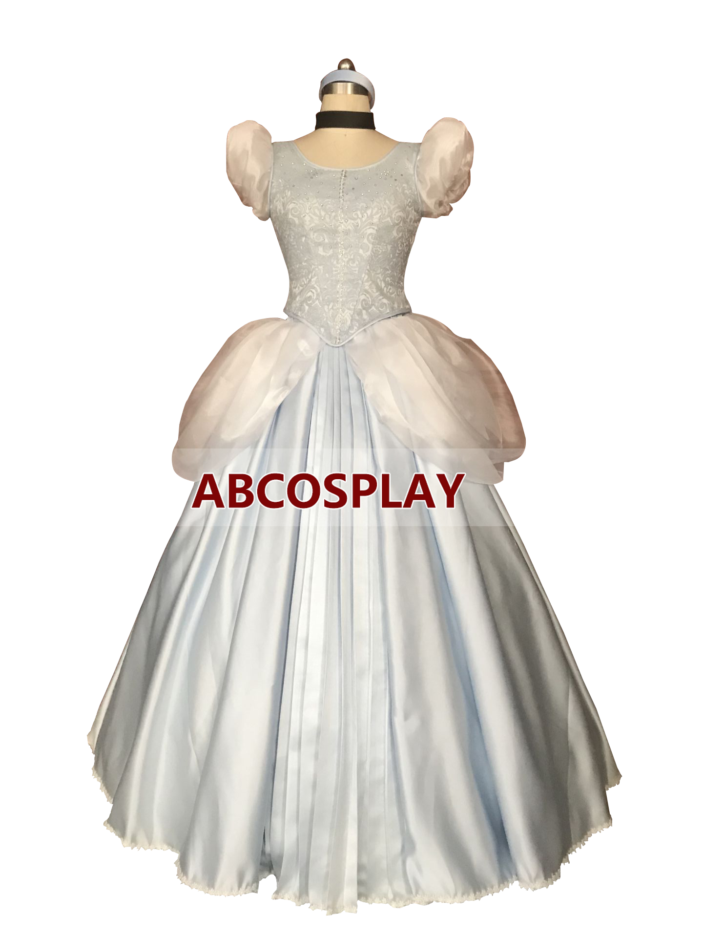 Princess Cinderella Satin Dress Cosplay Costumes