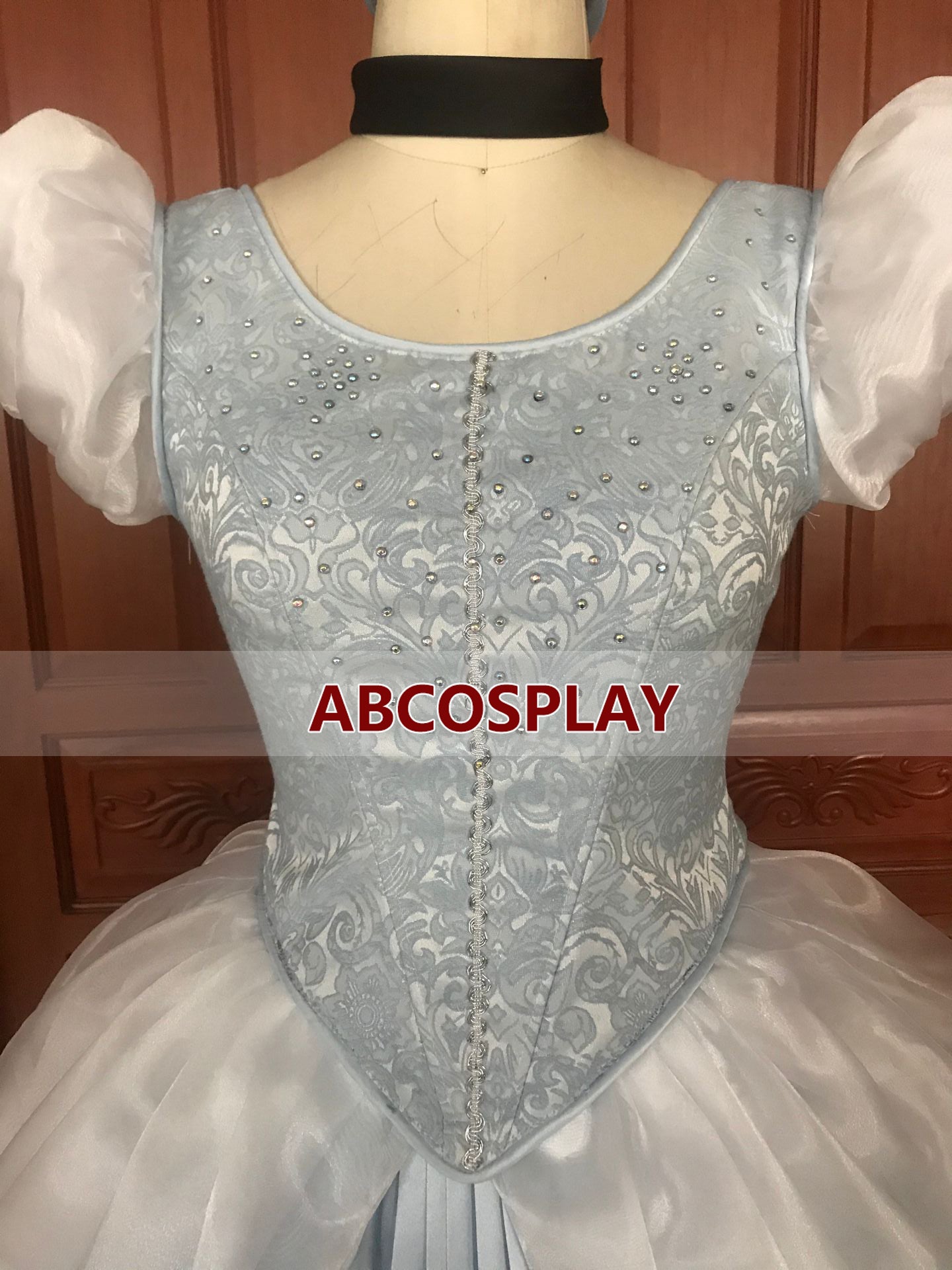 Princess Cinderella Satin Dress Cosplay Costumes