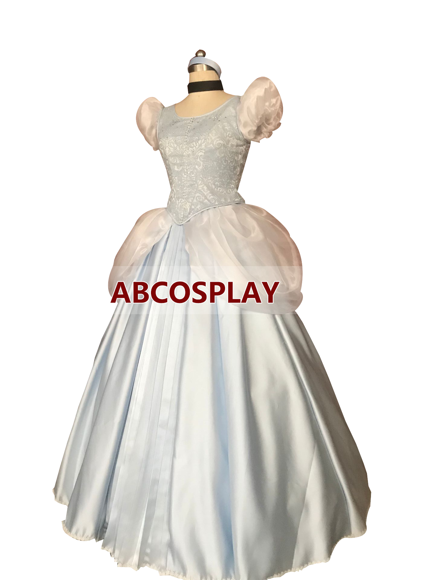 Princess Cinderella Satin Dress Cosplay Costumes