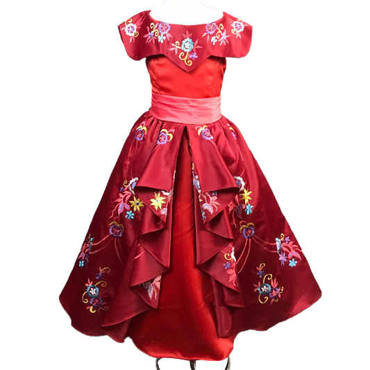 KIDS Elena of Avalor Elena Princess Dress Cosplay Costume