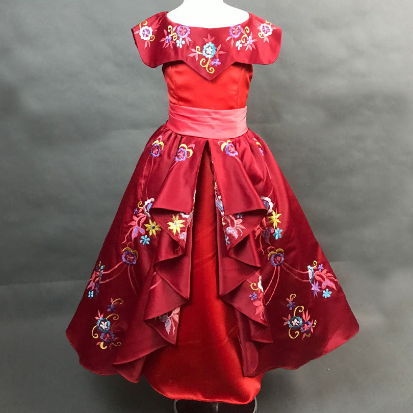 KIDS Elena of Avalor Elena Princess Dress Cosplay Costume