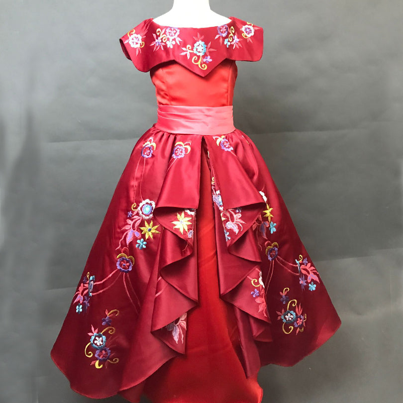 KIDS Elena of Avalor Elena Princess Dress Cosplay Costume