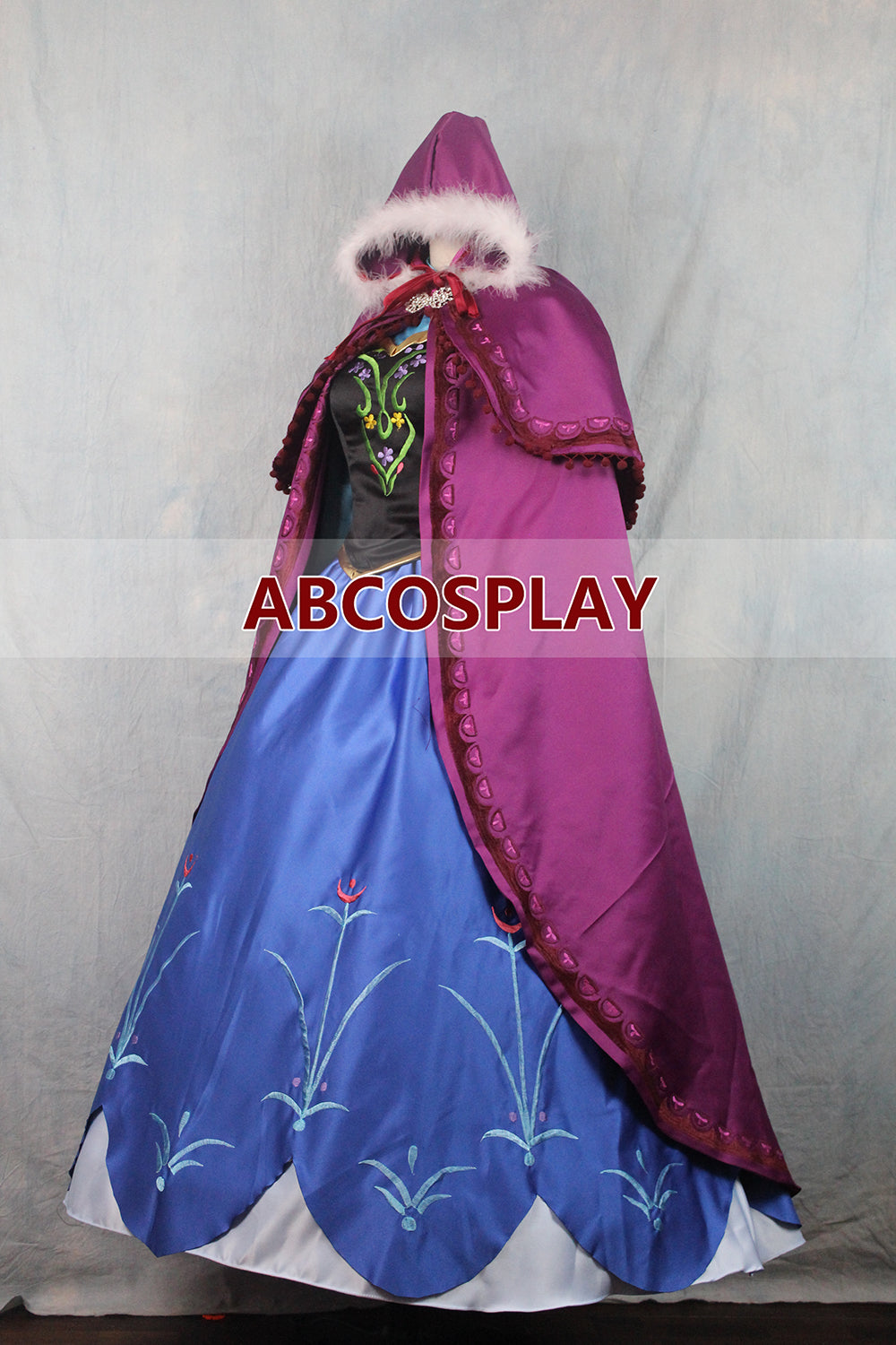 Princess Frozen Anna Coronation Dress Cosplay Costume