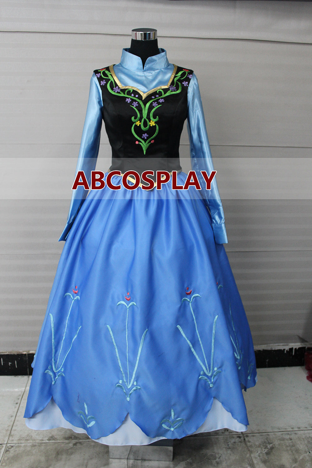 Princess Frozen Anna Coronation Dress Cosplay Costume