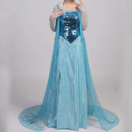 Frozen Elsa Priness Dress Elsa Queen Cosplay Costumes