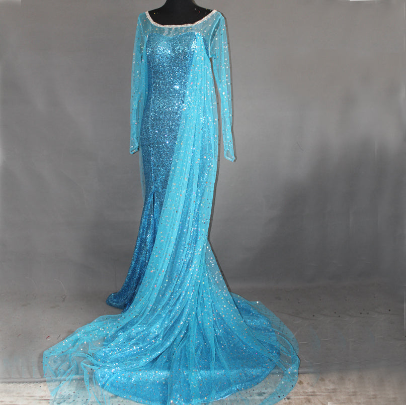 Frozen Elsa Priness Dress Elsa Queen Cosplay Costumes