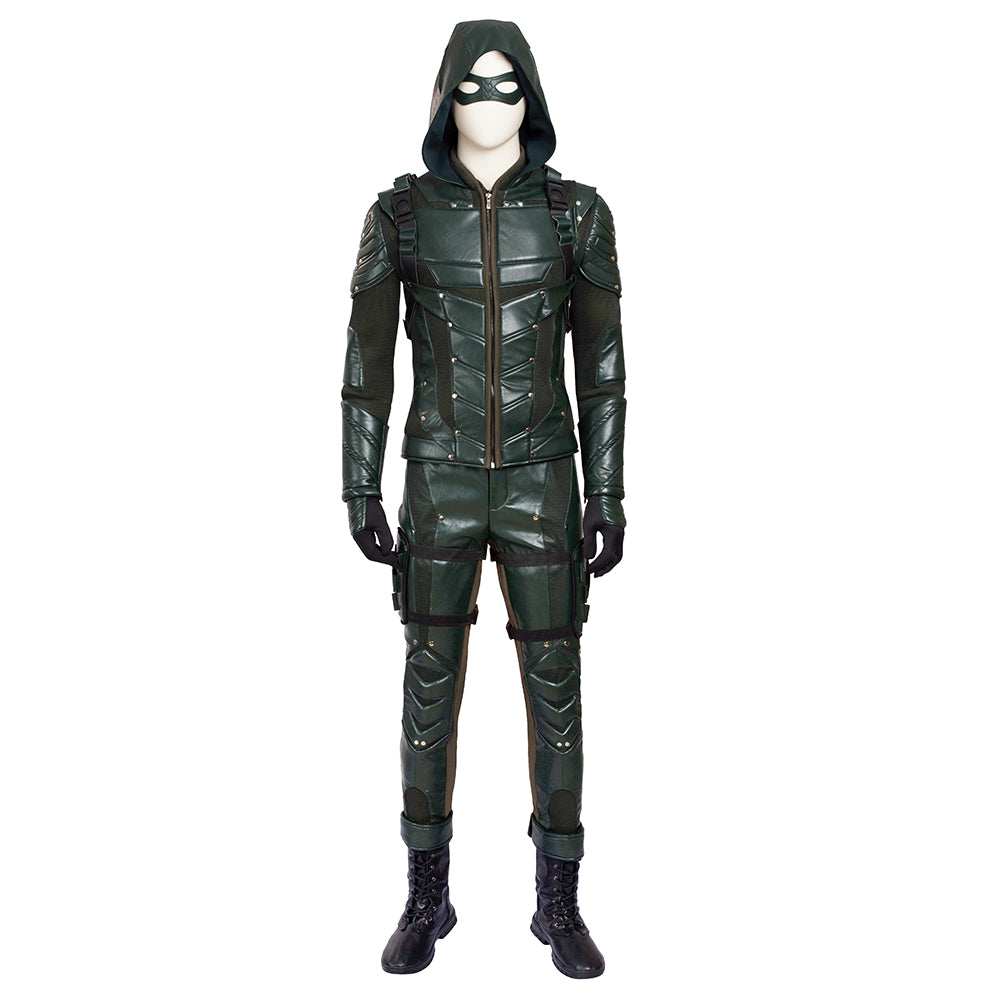 Green Arrow Season 5 Oliver Queen Cosplay Costume