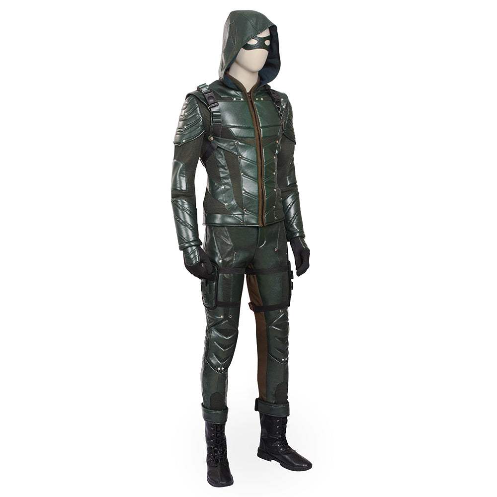 Green Arrow Season 5 Oliver Queen Cosplay Costume