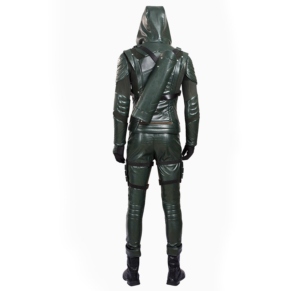 Green Arrow Season 5 Oliver Queen Cosplay Costume