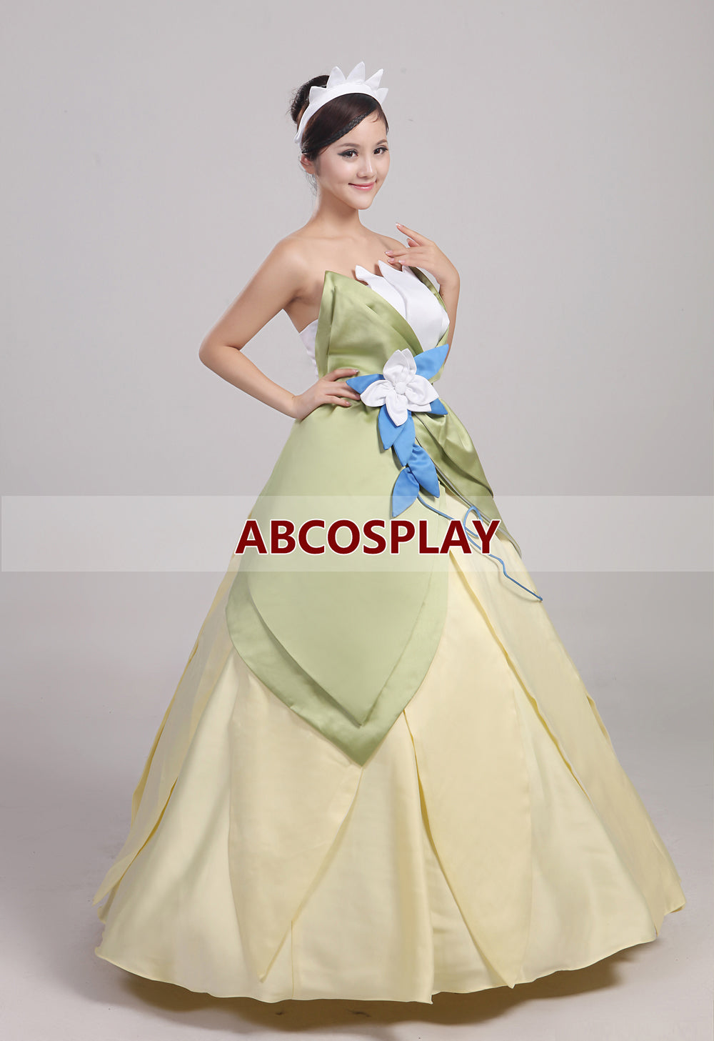 Princess And The Frog Princess Tiana Dress Woman Cosplay Costume