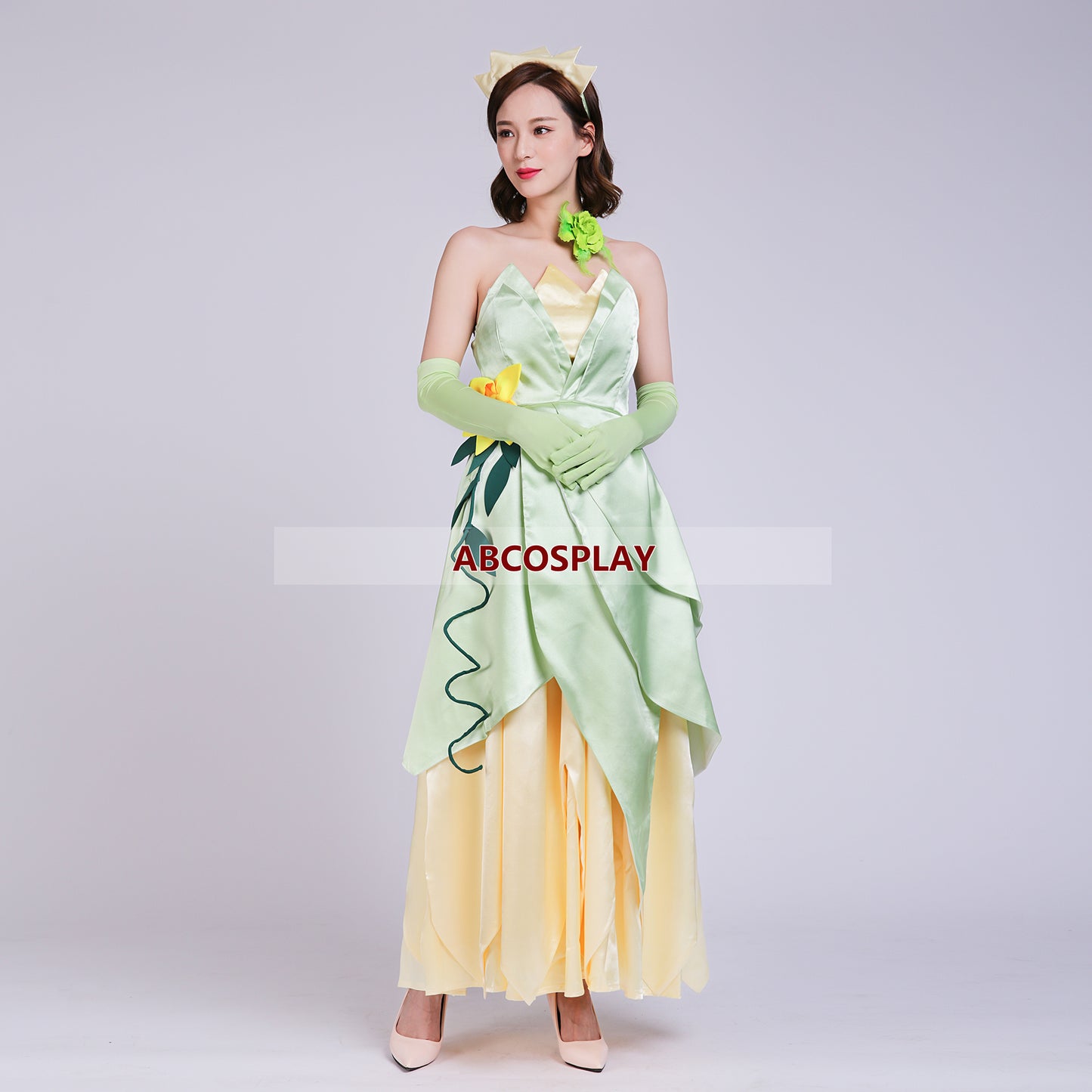 Princess And The Frog Tiana Dress Cosplay Costume