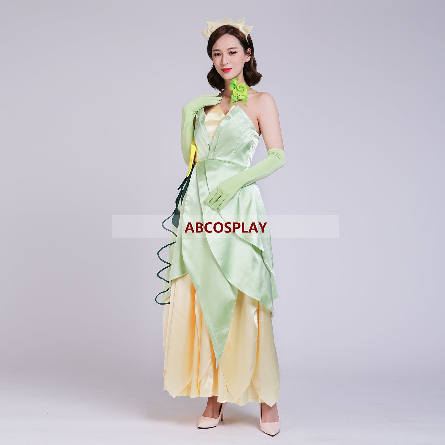 Princess And The Frog Tiana Dress Cosplay Costume