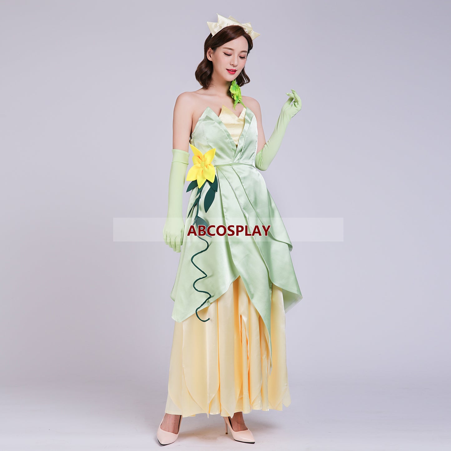 Princess And The Frog Tiana Dress Cosplay Costume