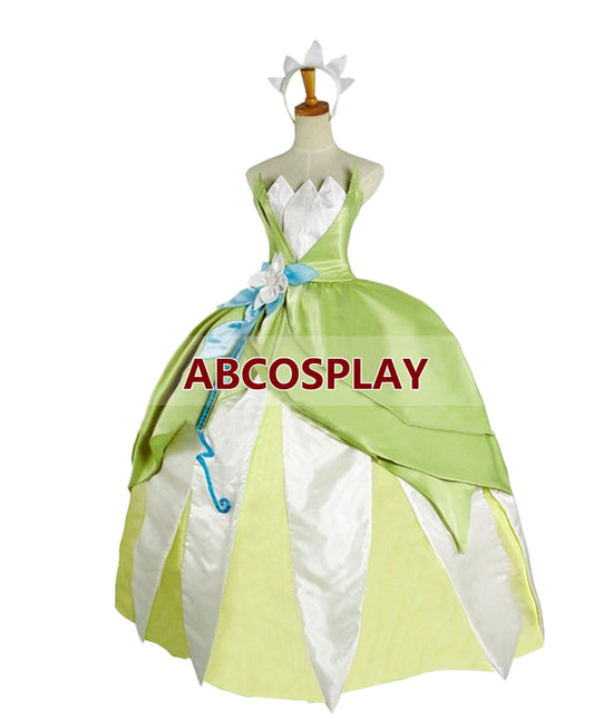 Princess And The Frog Tiana Dress Cosplay Costumes