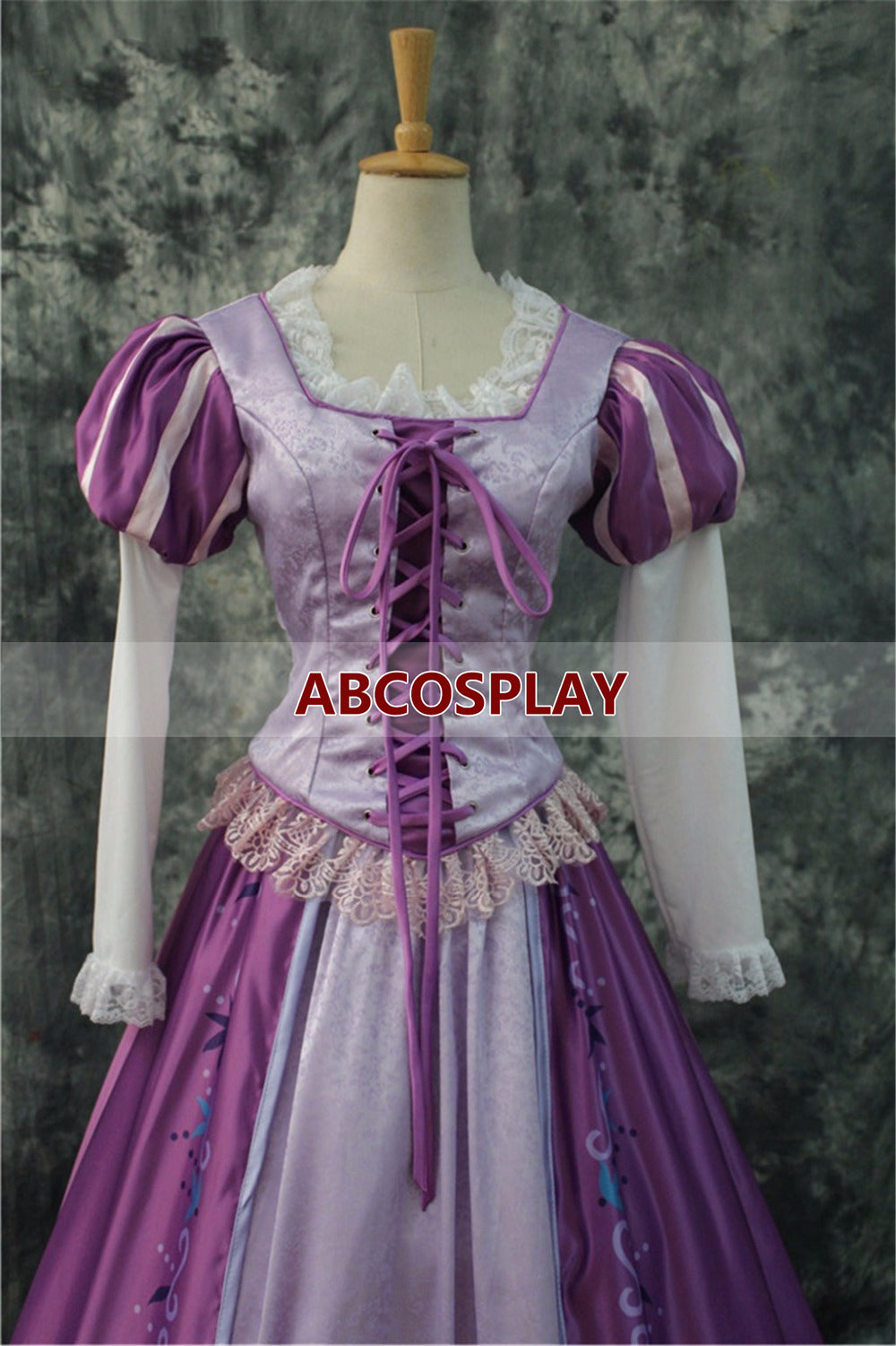 Rapunzel Princess Dress Printed Version Tangled Rapunzel Dress Cosplay Costume