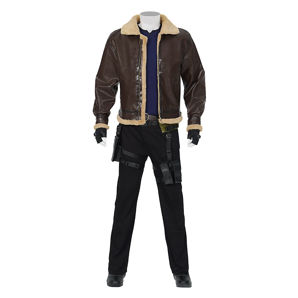 Resident Evil 4 Remake Leon S. Kennedy Cosplay Costumes Free Shipping