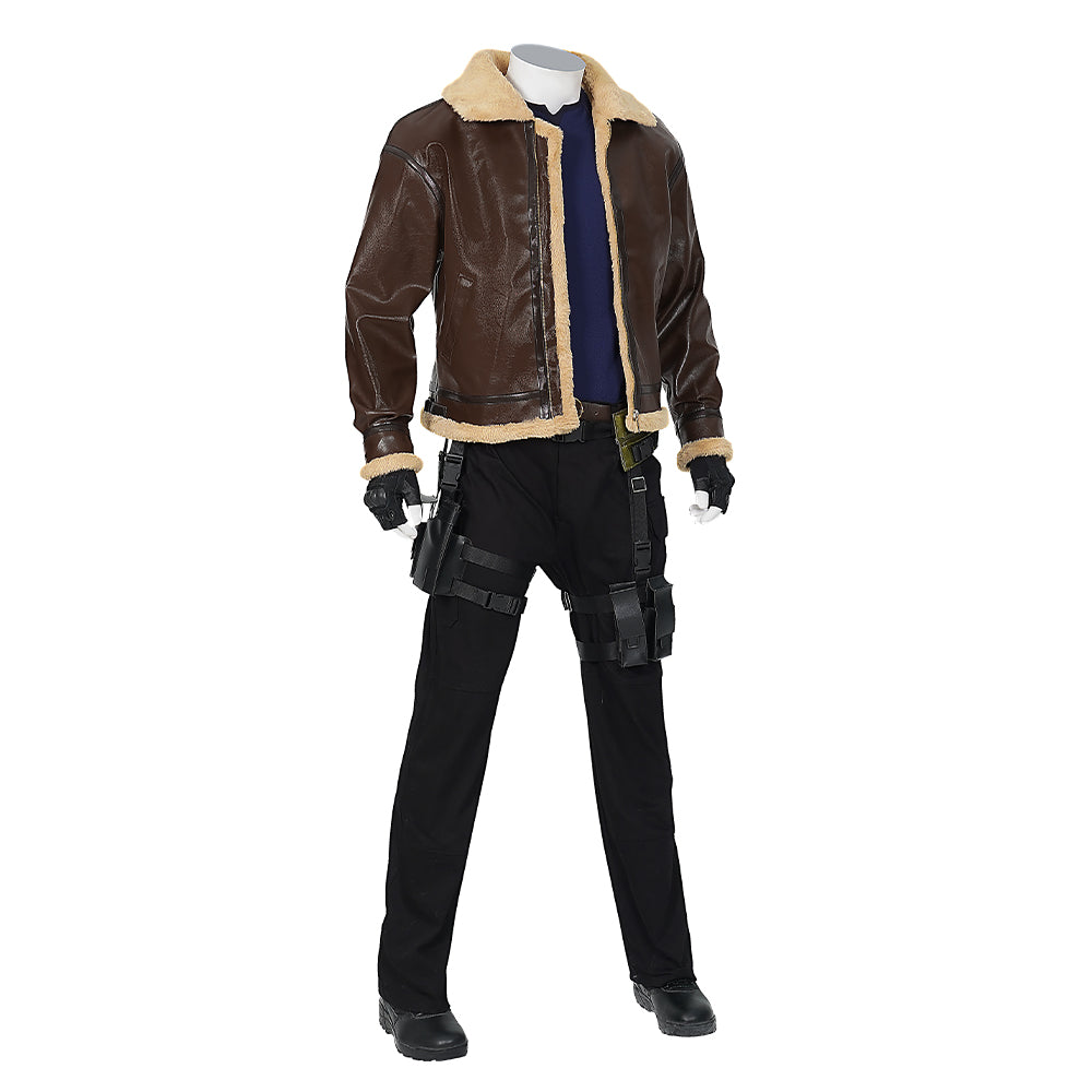 Resident Evil 4 Remake Leon S. Kennedy Cosplay Costumes Free Shipping