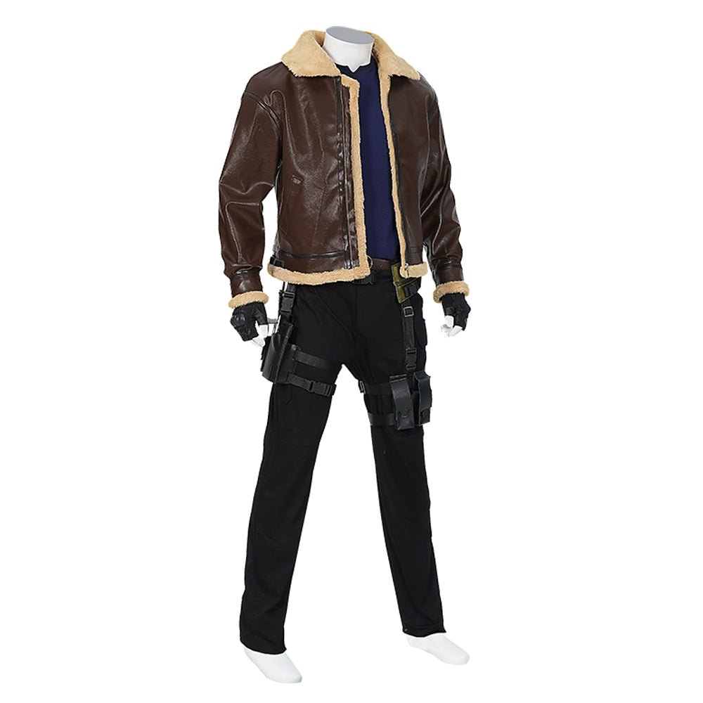 Resident Evil 4 Remake Leon S. Kennedy Cosplay Costumes Free Shipping