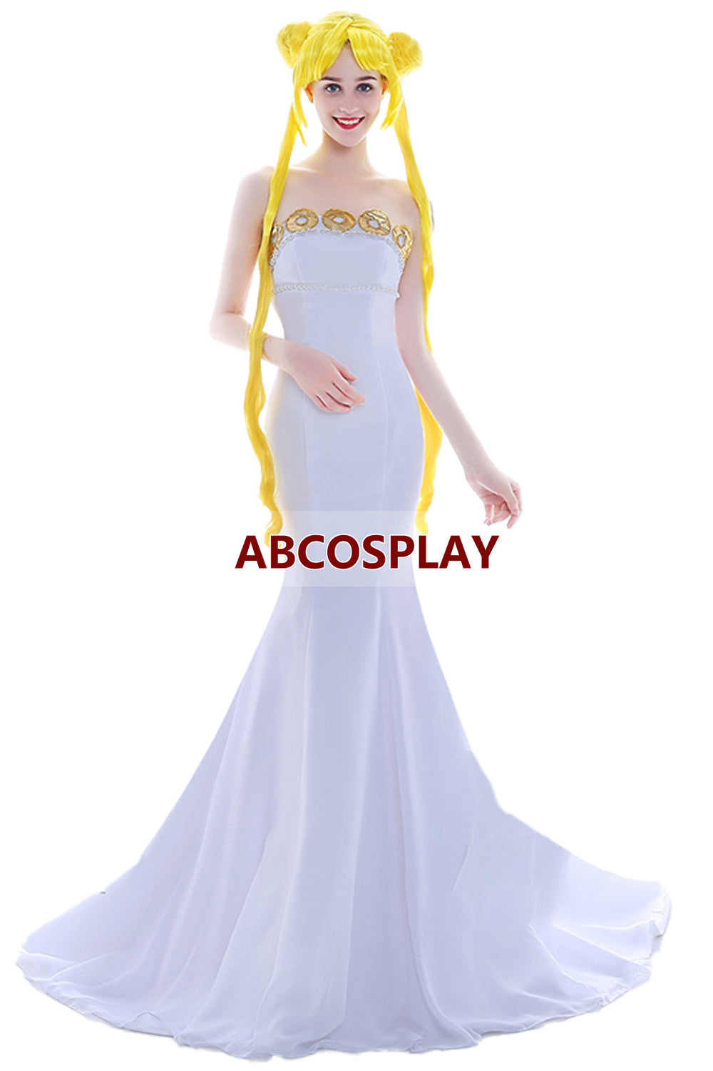 Sailor Moon Sailor Tsukino Usagi White Dress Cosplay Costume