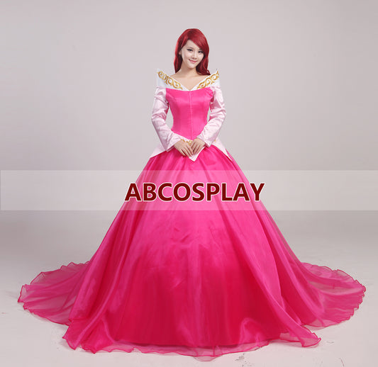 Sleeing Beauty Aurora Princess Dress Woman Cosplay Costume