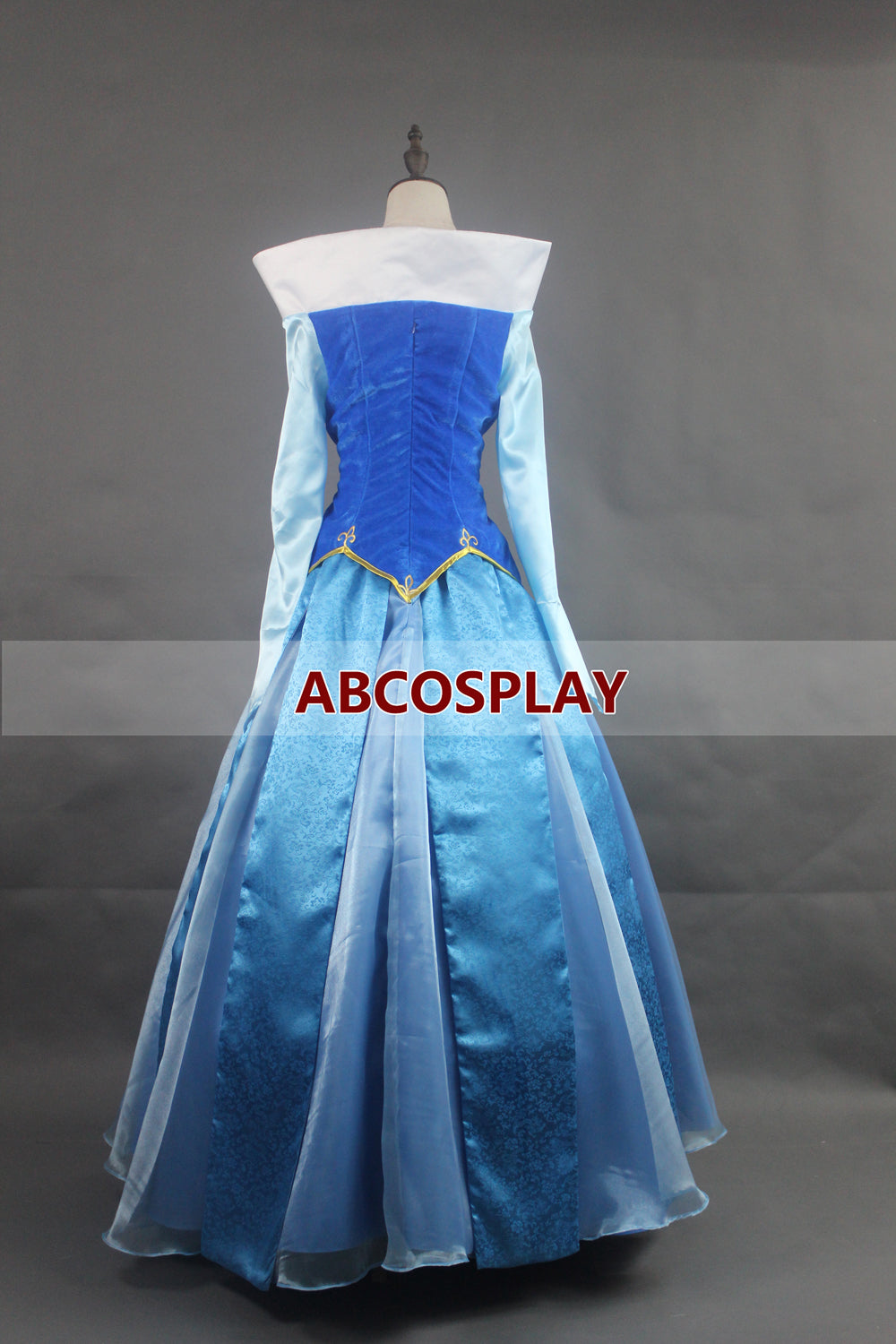 Princess Sleeping Beauty Aurora Blue Dress Woman Cosplay Costume Adult Girls