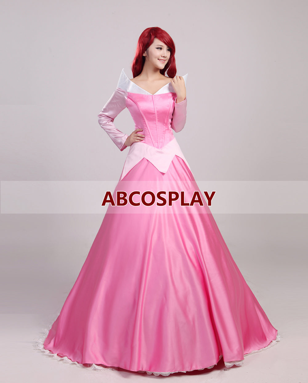 Princess Sleeping Beauty Auroa Dress Cosplay Costume Adult Girls