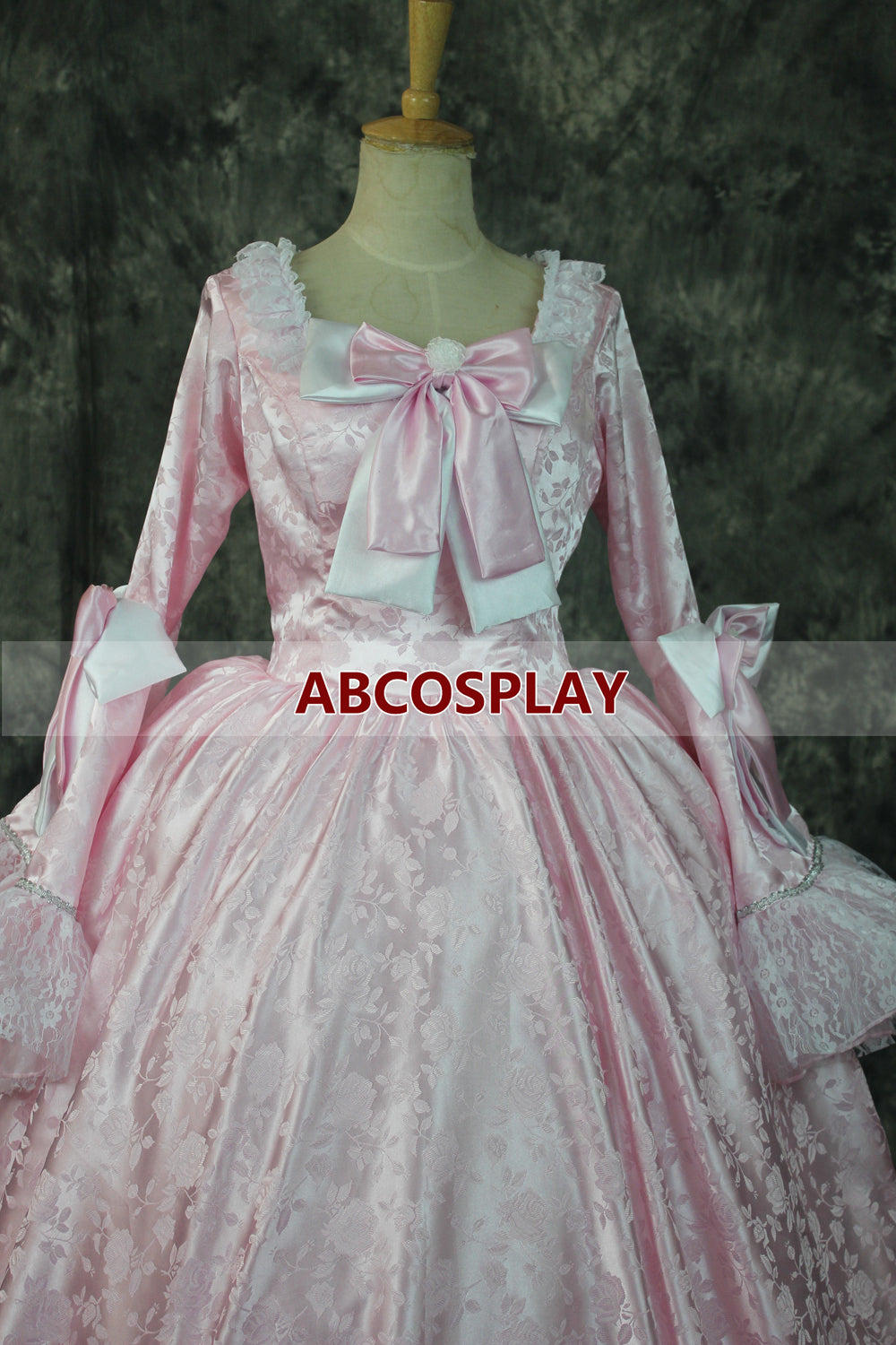 Sleeping Beauty Aurora Pink Brocade Dress Cosplay Costume