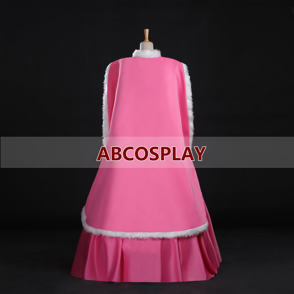 Princess Sleeping Beauty Aurora Pink Dress Cosplay Costume