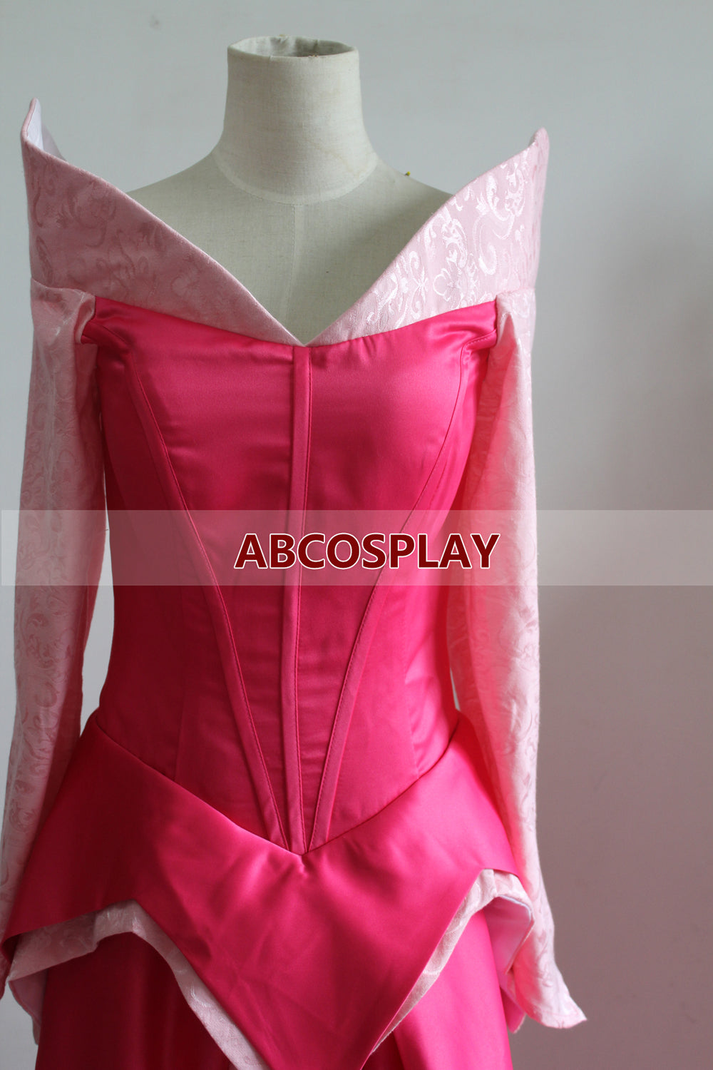 Sleeping Beauty Aurora Pink Princess Dress Cosplay Costume